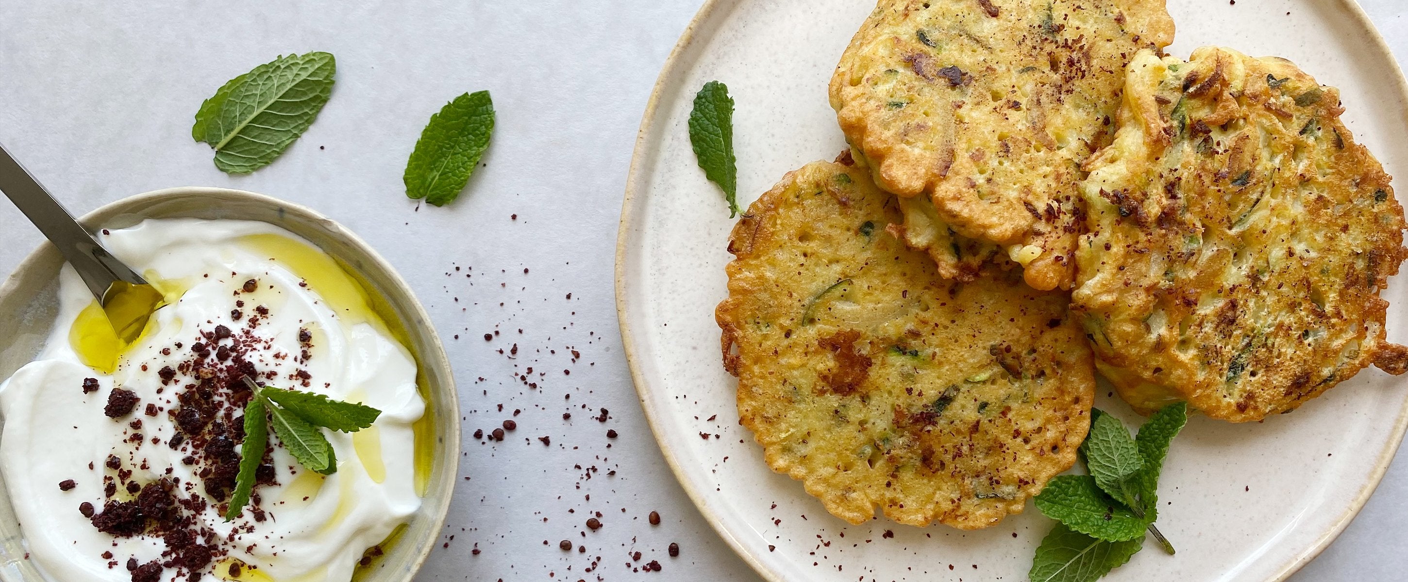 Zucchini and Chickpea Flour Fritters Recipe Kana