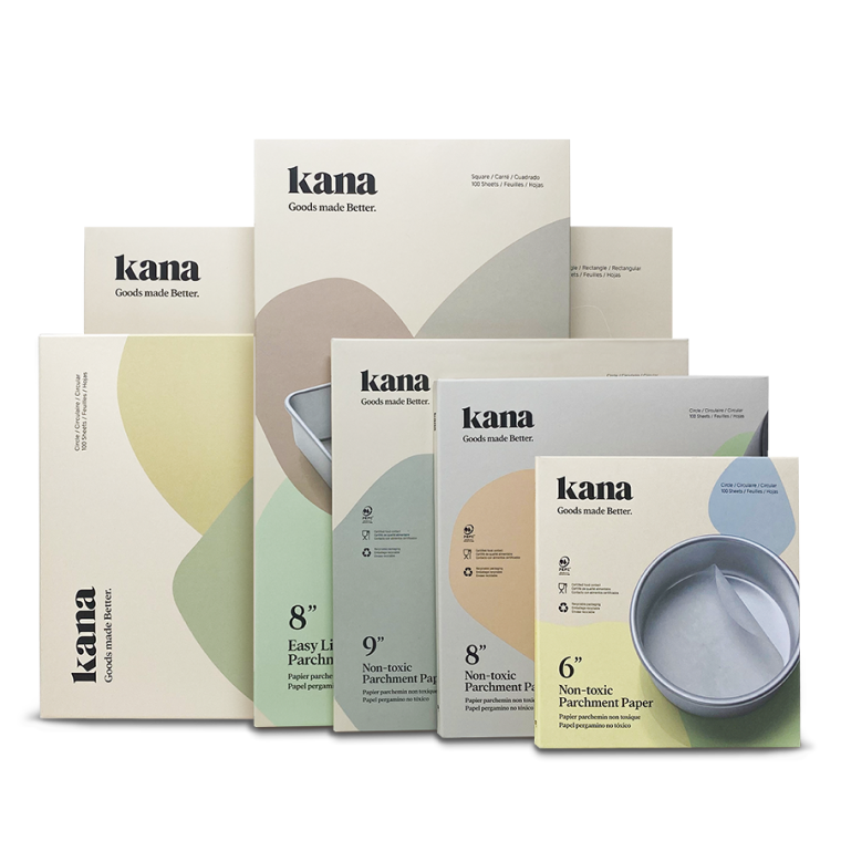 Pre cut and compostable parchment paper – Kana