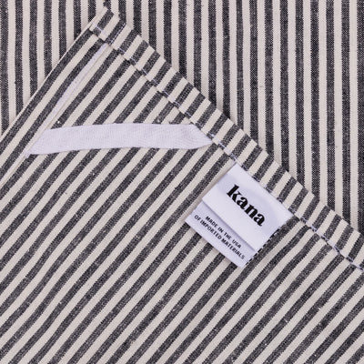 The Hemp Stripe Dishtowel - Black