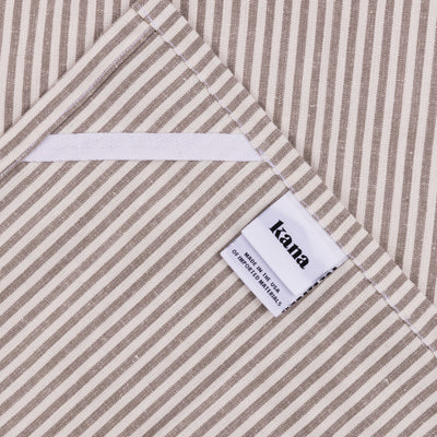 The Hemp Stripe Dishtowel - Pebble