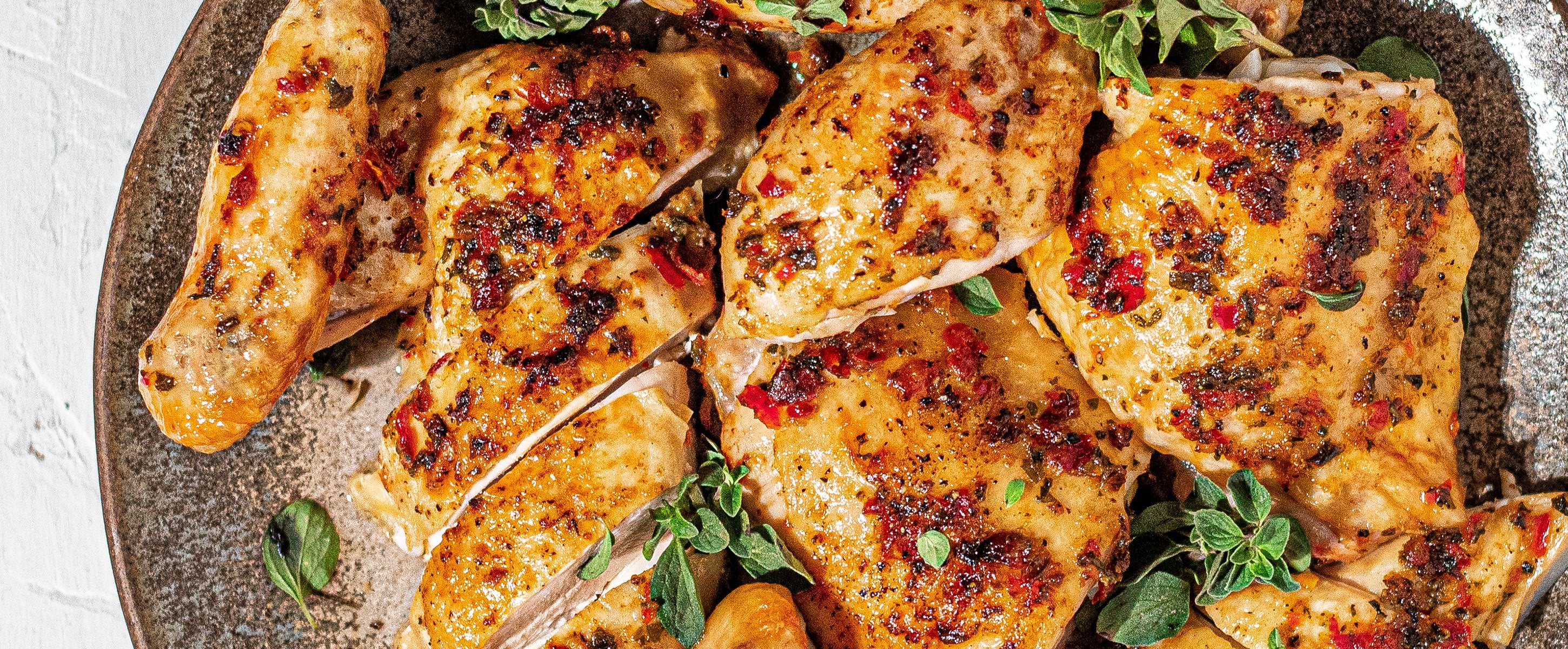 Roasted Calabrian Chicken Recipe with Anchovy & Chili Butter Kana