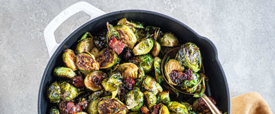 Maple Bacon Bourbon Brussels Sprouts