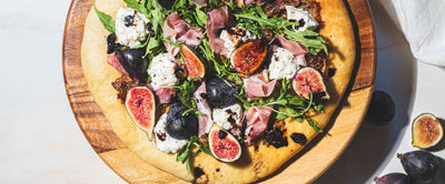 Fig and Caramelized Onion Flatbread with Burrata
