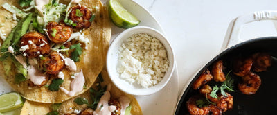 Skillet Honey Chipotle Shrimp Tacos
