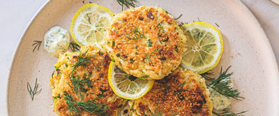Crab Cakes with Caper Dill Sauce