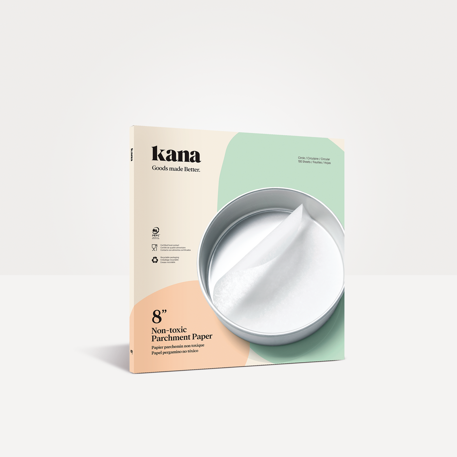 Parchment Paper Sheets by Kana  Pre cut, compostable, and  sustainably-sourced