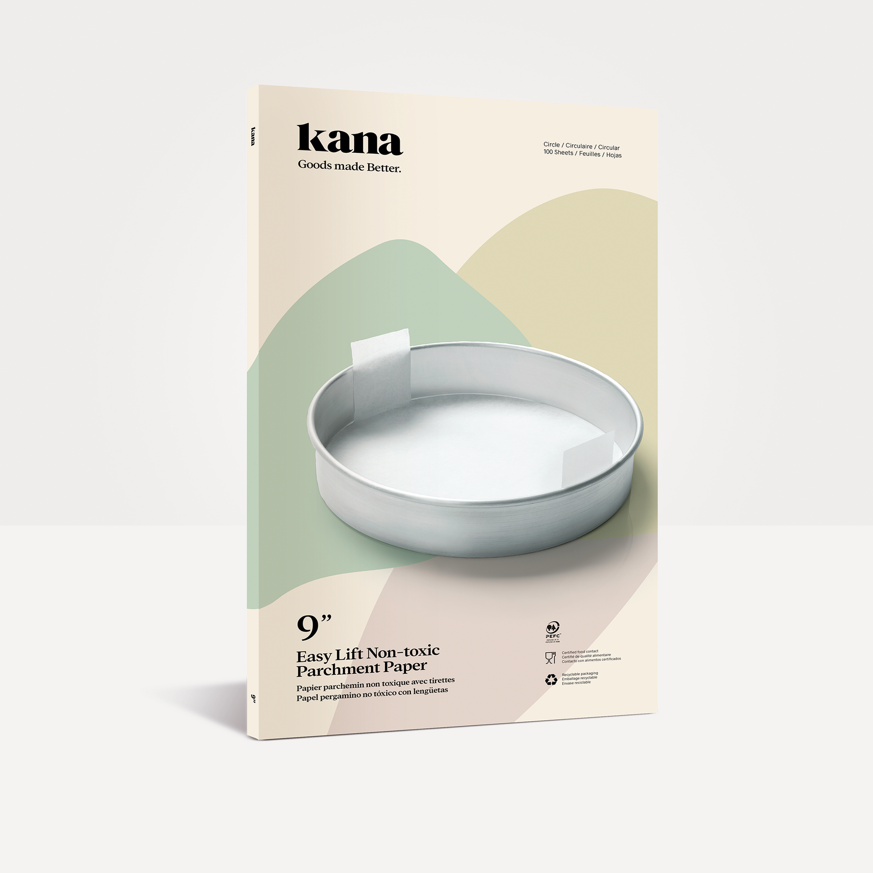 Kana Parchment Paper Baking Circles - 100 Pre-cut Rounds 8