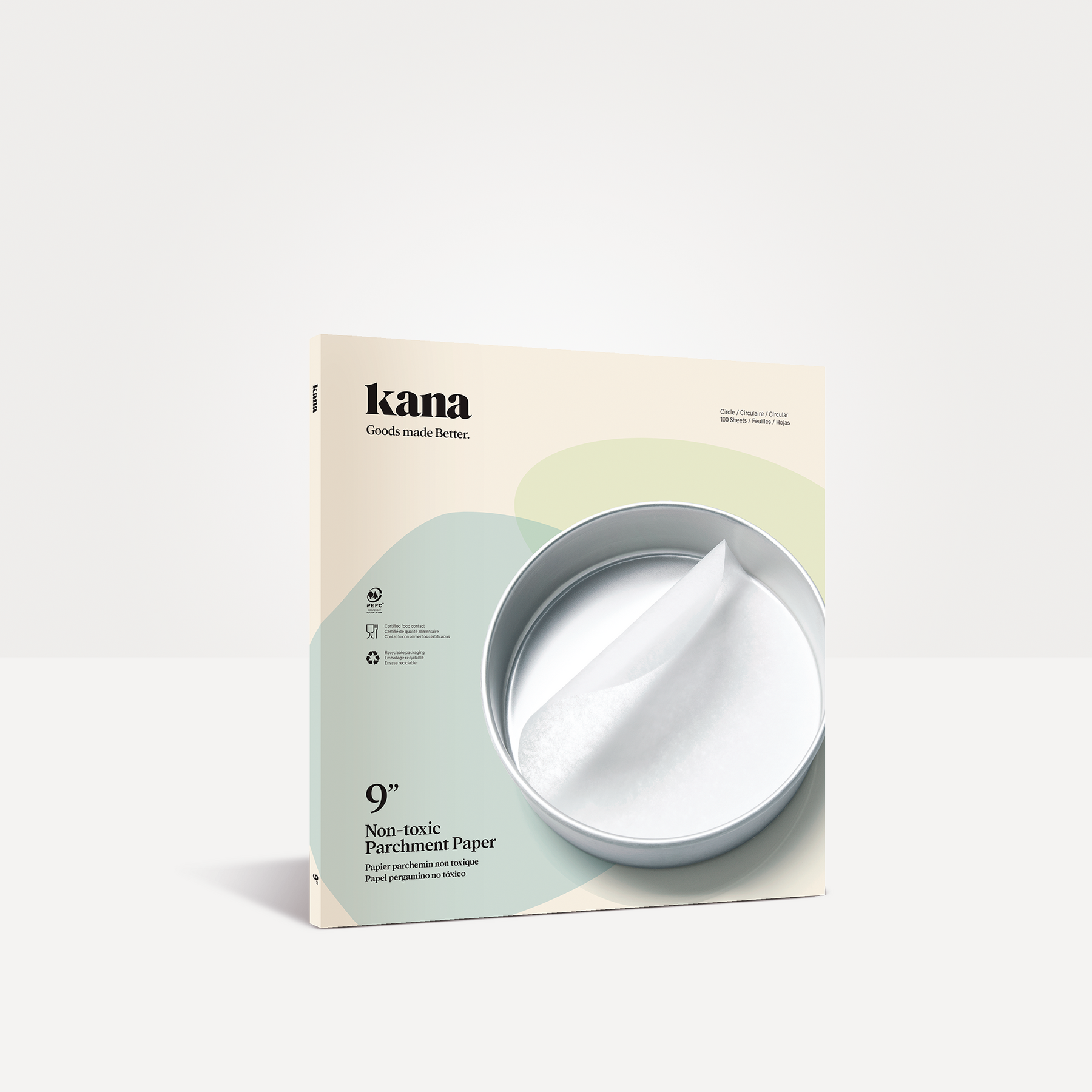 Pre cut and compostable parchment paper – Kana